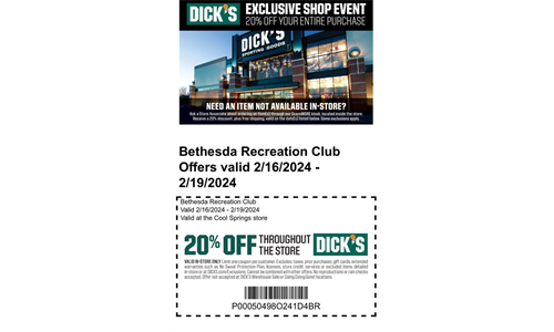 Dick's Sporting Goods Shopping Weekend